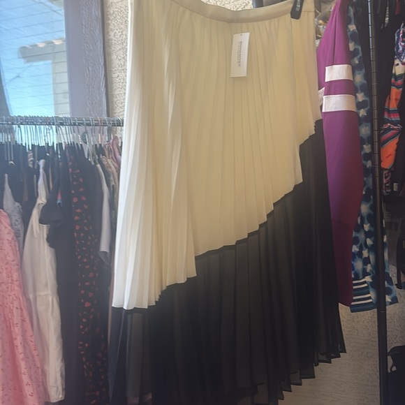 NWT Banana Republic (maybe factory?) Pleated Color Block Skirt - Picture 5 of 5